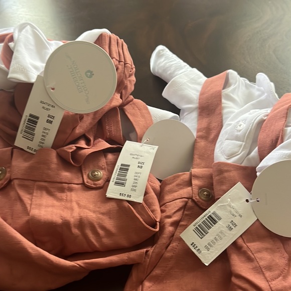 Edgehill Collection Short Sleeve Knit Shirt and Suspender Short Set - Picture 8 of 8